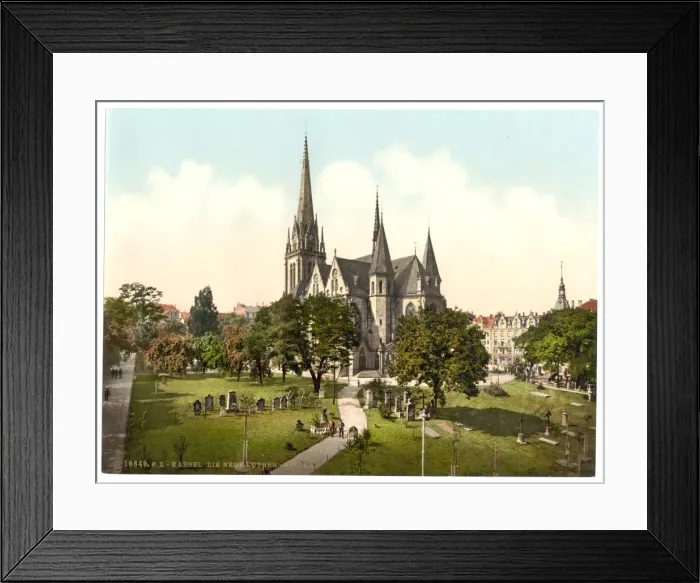 Framed Print : The New Luther Church, Cassel (i. e. Kassel), Hesse-Nassau Framed Print : The New Luther Church, Cassel (i. e. Kassel), Hesse-Nassau