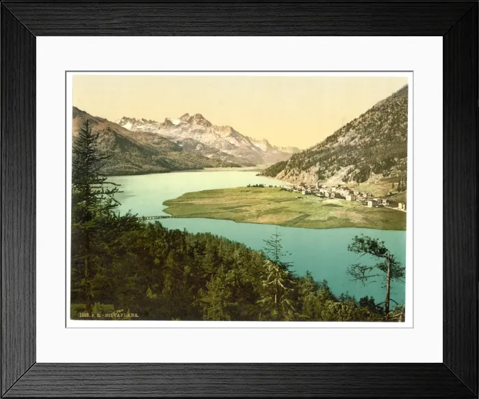Framed Print : Upper Engadine, Silvaplana, III. Grisons, Switzerland Framed Print : Upper Engadine, Silvaplana, III. Grisons, Switzerland