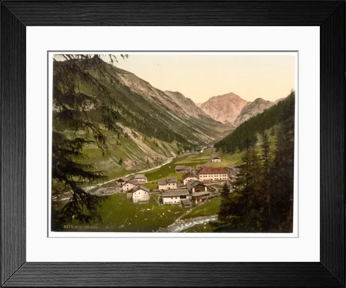 Framed Print : Upper Engadine, Scarl, Grisons, Switzerland Framed Print : Upper Engadine, Scarl, Grisons, Switzerland