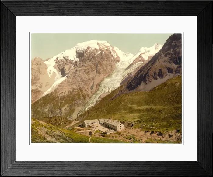 Framed Print : Ortler Territory, the summit of the Ortler, seen from the Fr Framed Print : Ortler Territory, the summit of the Ortler, seen from the Fr