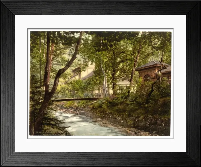 Framed Print : Promenade, Wildbad, Black Forest, Baden, Germany Framed Print : Promenade, Wildbad, Black Forest, Baden, Germany