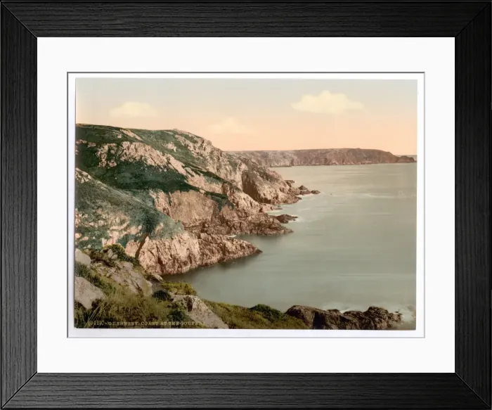 Framed Print : Guernsey, coast at Gouffre, Channel Islands, England Framed Print : Guernsey, coast at Gouffre, Channel Islands, England