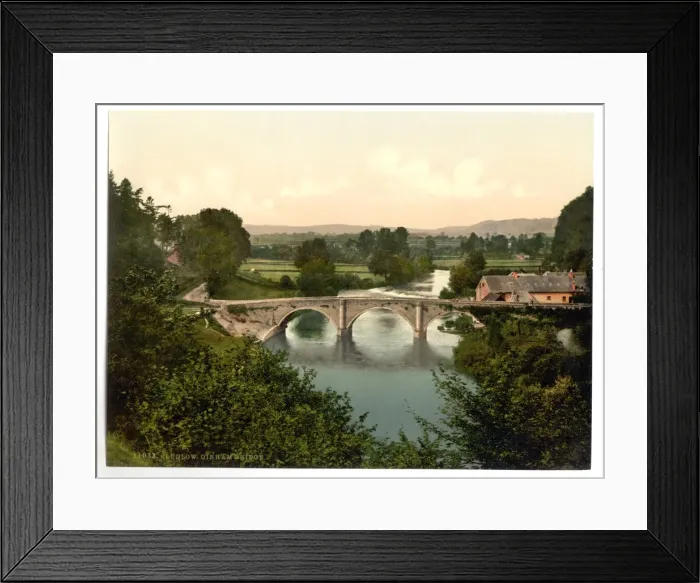 Framed Print : Dinham Bridge, Ludlow, England Framed Print : Dinham Bridge, Ludlow, England