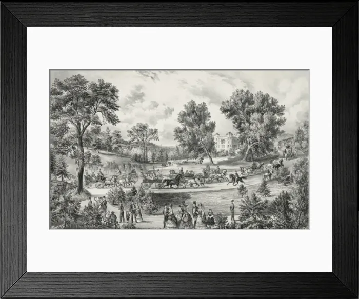 Framed Print : Grand drive, Central Park, N. Y Framed Print : Grand drive, Central Park, N. Y