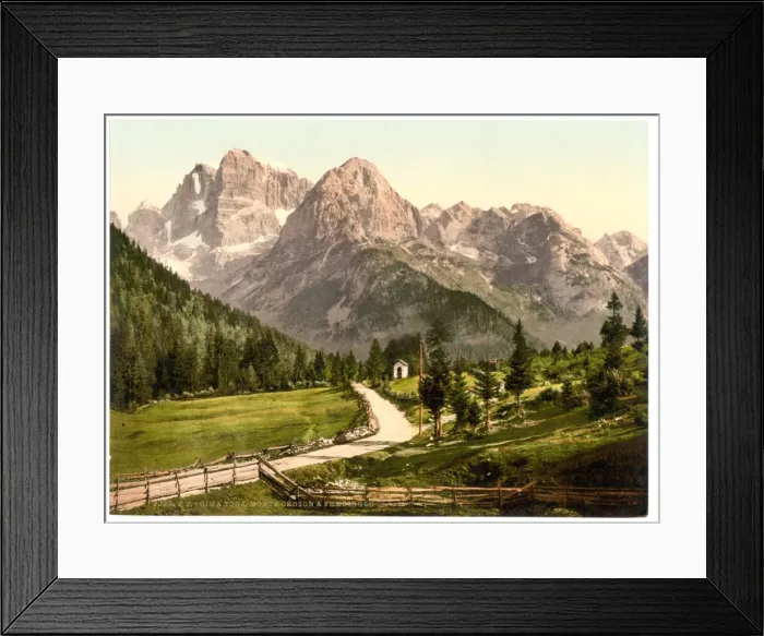 Framed Print : Cima Tosa, Monet Crozon and Fracinglo, Tyrol, Austro-Hungary Framed Print : Cima Tosa, Monet Crozon and Fracinglo, Tyrol, Austro-Hungary