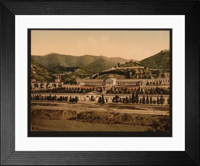 Framed Print : General view of the Campo Santo, Genoa, Italy Framed Print : General view of the Campo Santo, Genoa, Italy