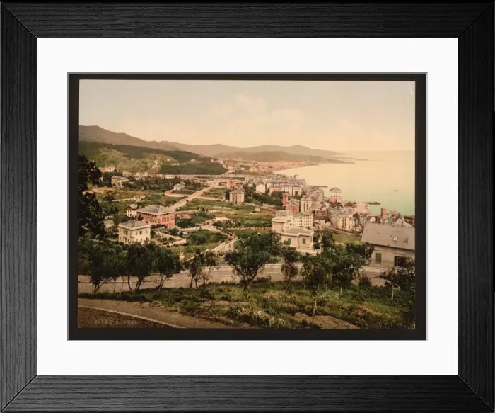 Framed Print : General view, Pegli, Genoa, Italy Framed Print : General view, Pegli, Genoa, Italy