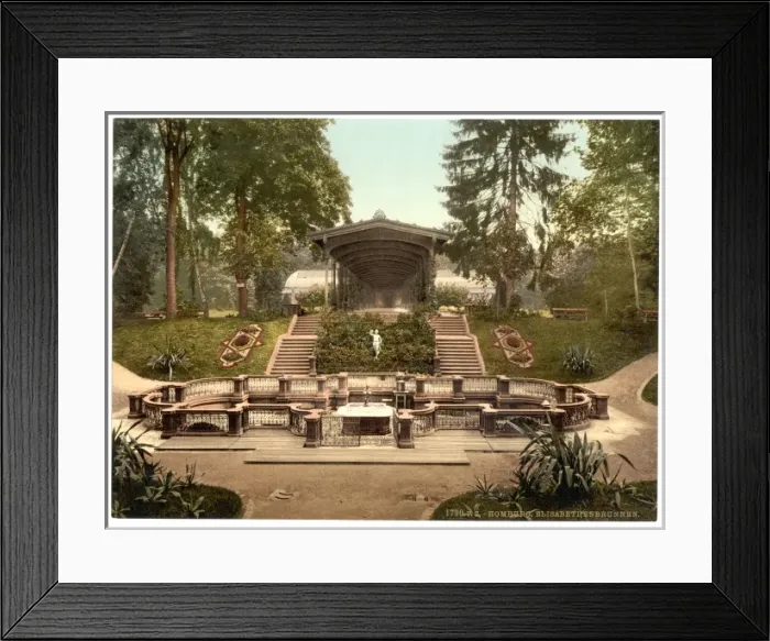 Framed Print : Elizabeths Fountain, Homburg (i. e. Bad Homburg vor der Hohe Framed Print : Elizabeths Fountain, Homburg (i. e. Bad Homburg vor der Hohe
