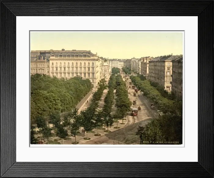 Framed Print : Opernring, Vienna, Austro-Hungary Framed Print : Opernring, Vienna, Austro-Hungary