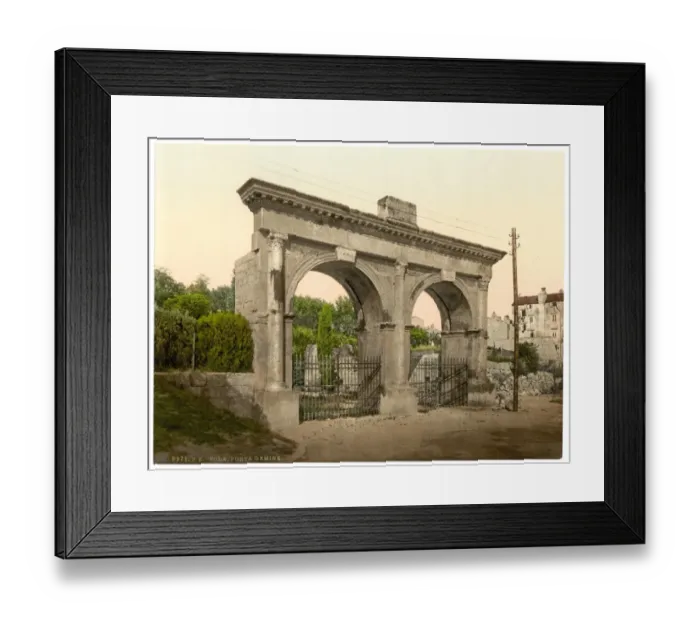 Framed Print : Pola, Germine Gate (i. e. Porta Gemina), Istria, Austro-Hung Framed Print : Pola, Germine Gate (i. e. Porta Gemina), Istria, Austro-Hung