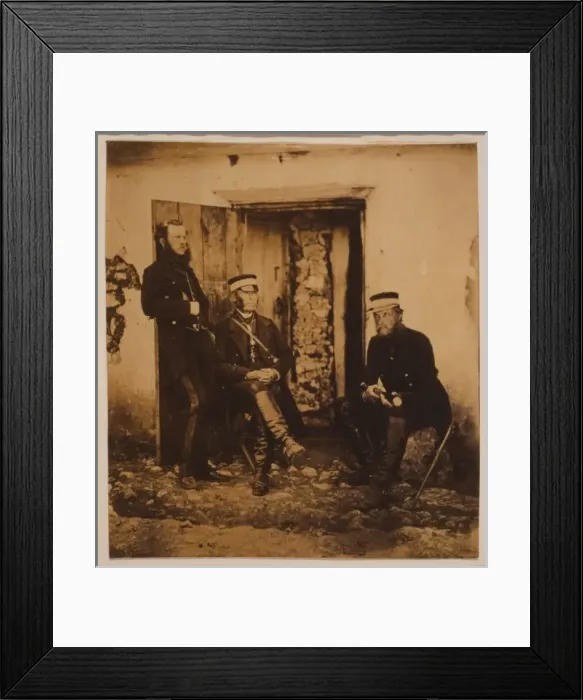 Framed Print : Major General Sir R. Dacres, Captain Hamley & Colonel Adye Framed Print : Major General Sir R. Dacres, Captain Hamley & Colonel Adye