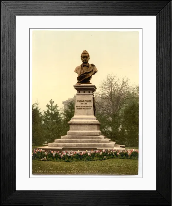 Framed Print : Winterthor, momument to Dr. Jonas Furrer, Zurich, Switzerlan Framed Print : Winterthor, momument to Dr. Jonas Furrer, Zurich, Switzerlan