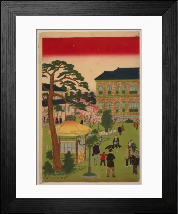 Framed Print : Second national industrial exhibition at Ueno Park Framed Print : Second national industrial exhibition at Ueno Park