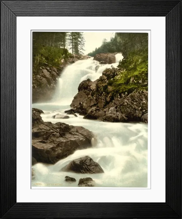 Framed Print : General view, Linn of Muick, Scotland Framed Print : General view, Linn of Muick, Scotland