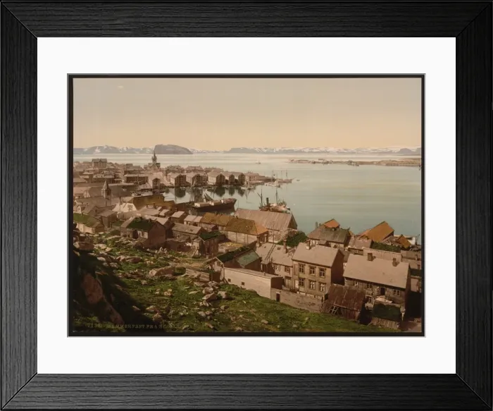 Framed Print : From St. Hanshaugen, Hammerfest, Norway Framed Print : From St. Hanshaugen, Hammerfest, Norway