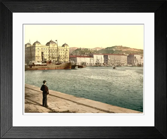 Framed Print : Fiume, the harbor, Croatia, Austro-Hungary Framed Print : Fiume, the harbor, Croatia, Austro-Hungary