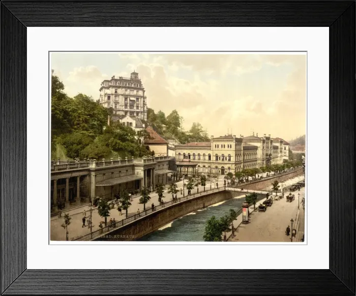 Framed Print : The casino, Carlsbad, Bohemia, Austro-Hungary Framed Print : The casino, Carlsbad, Bohemia, Austro-Hungary