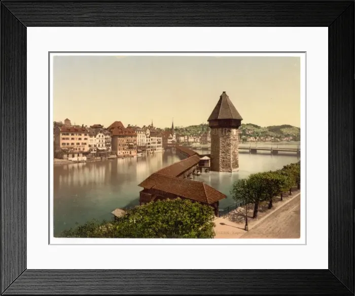 Framed Print : Kapellbrucke and Wasserturm, Lucerne, Switzerland Kapellbr?c Framed Print : Kapellbrucke and Wasserturm, Lucerne, Switzerland Kapellbr?c