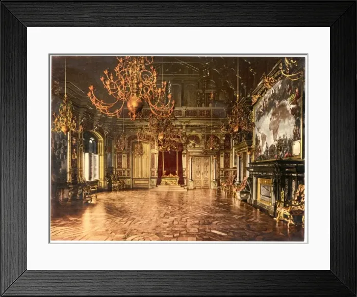 Framed Print : Miramar, throne room, Istria, Austro-Hungary Framed Print : Miramar, throne room, Istria, Austro-Hungary