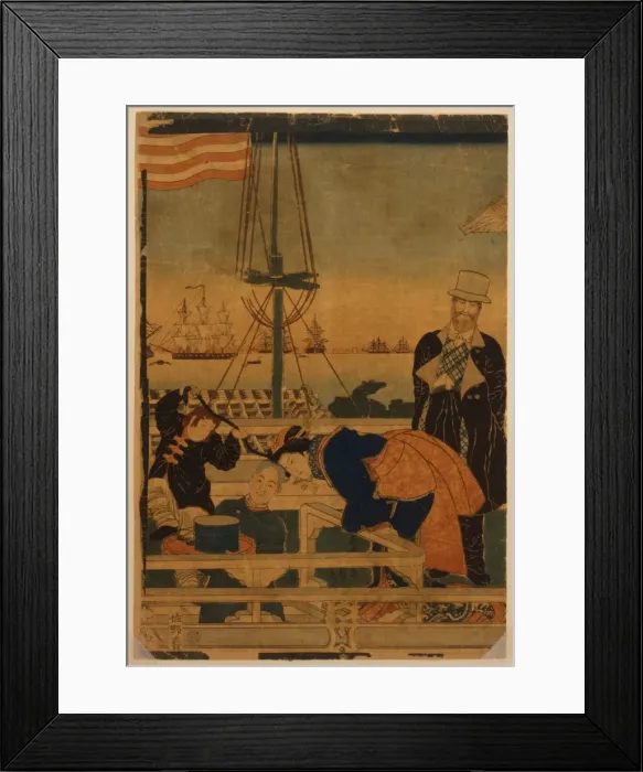 Framed Print : Foreign mercantile house in Yokohama Framed Print : Foreign mercantile house in Yokohama