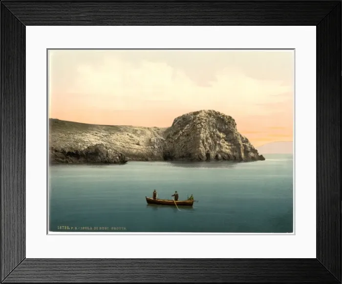 Framed Print : Island of Busi, caves, Dalmatia, Austro-Hungary Framed Print : Island of Busi, caves, Dalmatia, Austro-Hungary
