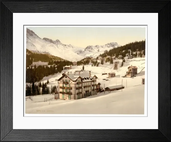 Framed Print : Arosa, in winter, Grisons, Switzerland Framed Print : Arosa, in winter, Grisons, Switzerland