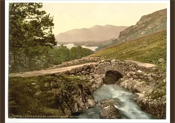 Derwentwater, Ashness Bridge and Skiddaw, Lake District, Eng