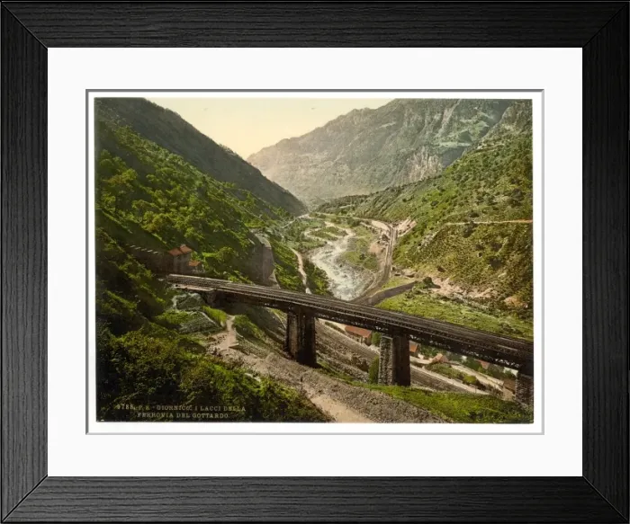 Framed Print : Giornico, St. Gotthard Railway, Switzerland Framed Print : Giornico, St. Gotthard Railway, Switzerland