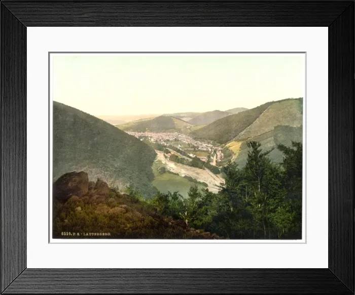 Framed Print : From Koenigstein, Lauterberg (i. e. Bad Lauterberg im Harz) Framed Print : From Koenigstein, Lauterberg (i. e. Bad Lauterberg im Harz)
