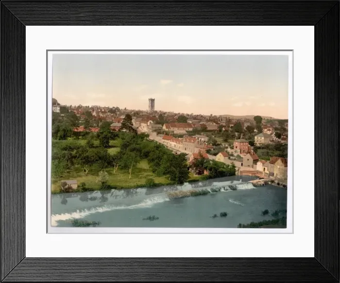 Framed Print : General view, Ludlow, England Framed Print : General view, Ludlow, England