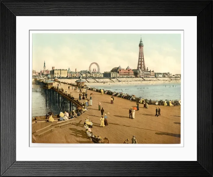 Framed Print : From North Pier, Blackpool, England Framed Print : From North Pier, Blackpool, England