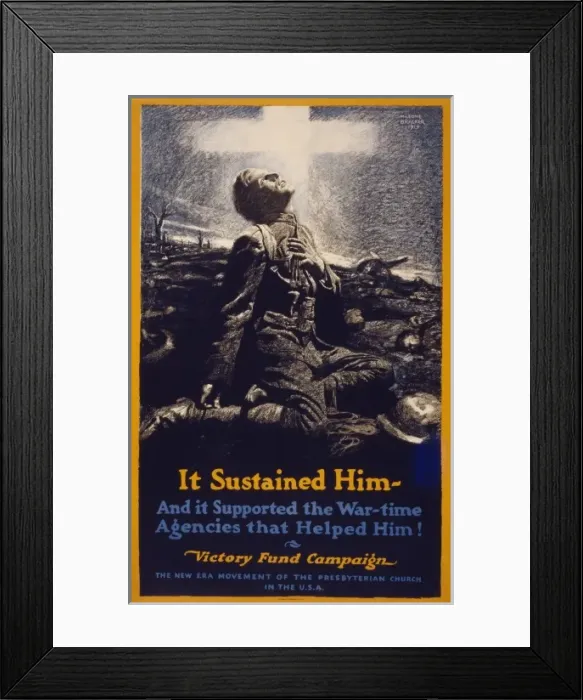 Framed Print : It sustained him - and it supported the war-time agencies th Framed Print : It sustained him - and it supported the war-time agencies th