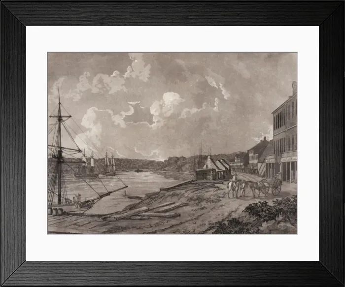 Framed Print : View of the suburbs of the city of Washington Framed Print : View of the suburbs of the city of Washington