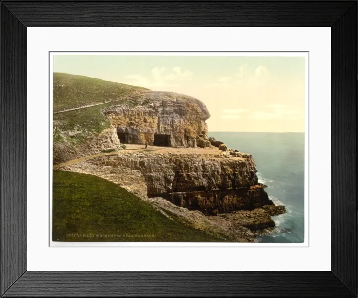Framed Print : Tilly Whim Caves, Swanage, England