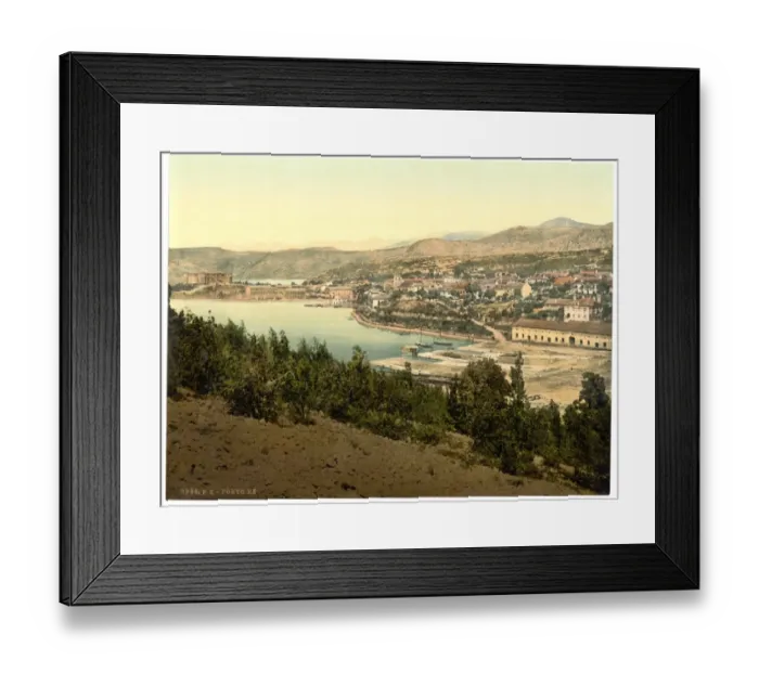 Framed Print : Portore, general view, Croatia, Austro-Hungary Framed Print : Portore, general view, Croatia, Austro-Hungary