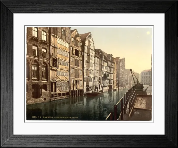 Framed Print : Hollandischer Brook, Hamburg, Germany Framed Print : Hollandischer Brook, Hamburg, Germany