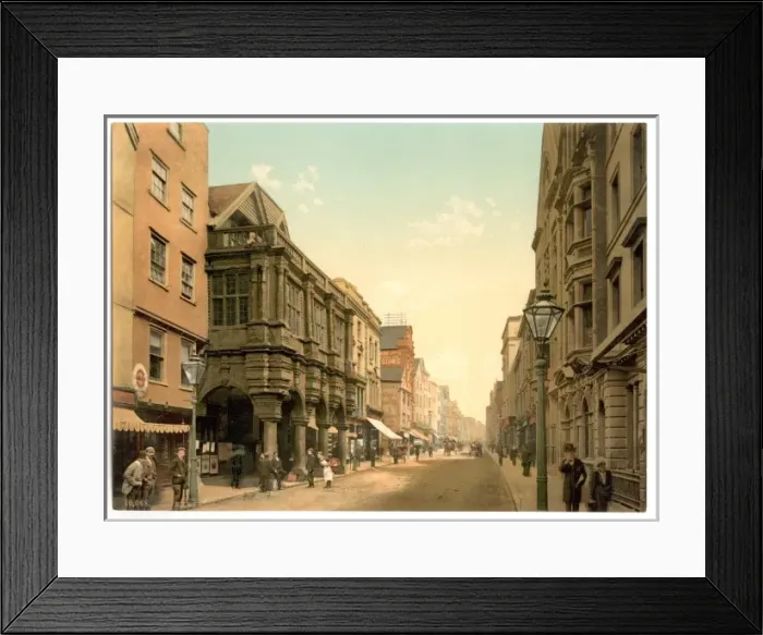 Framed Print : High Street, Exeter, England Framed Print : High Street, Exeter, England