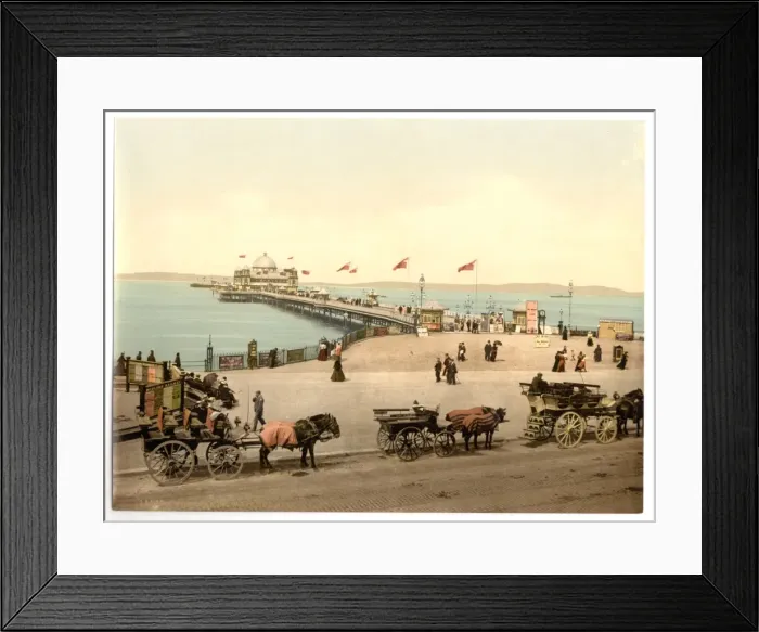 Framed Print : West End Pier, Morecambe, England Framed Print : West End Pier, Morecambe, England