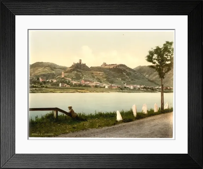 Framed Print : Cobern (i. e. Kobern), valley of, Moselle, Germany Framed Print : Cobern (i. e. Kobern), valley of, Moselle, Germany