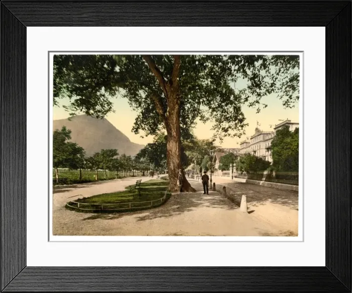 Framed Print : Interlaken, Grand Hotel Victoria, Bernese Oberland, Switzerl Framed Print : Interlaken, Grand Hotel Victoria, Bernese Oberland, Switzerl