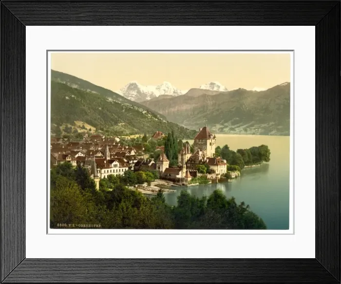 Framed Print : Thun, Oberhofen, Bernese Oberland, Switzerland Framed Print : Thun, Oberhofen, Bernese Oberland, Switzerland