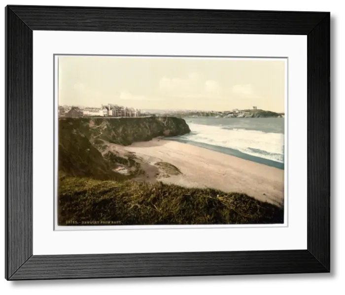 Framed Print : Newquay, from East, Cornwall, England Framed Print : Newquay, from East, Cornwall, England