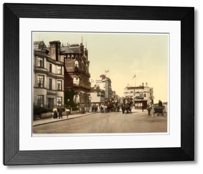 Framed Print : Ryde, hotels and coaches, Isle of Wight, England Framed Print : Ryde, hotels and coaches, Isle of Wight, England
