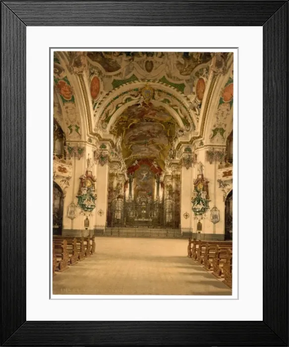 Framed Print : Einsiedeln, interior of Church, Lake Lucerne, Switzerland Framed Print : Einsiedeln, interior of Church, Lake Lucerne, Switzerland