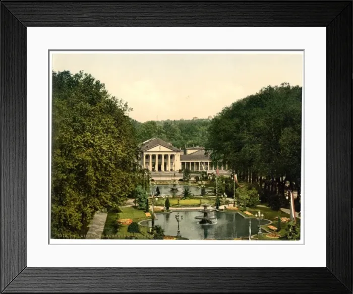 Framed Print : Kurhaus and surroundings, Wiesbaden, Hesse-Nassau, Germany