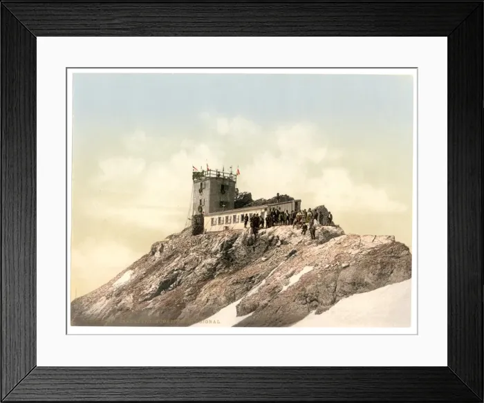 Framed Print : Zugspitze with signal station, Upper Bavaria, Germany Framed Print : Zugspitze with signal station, Upper Bavaria, Germany