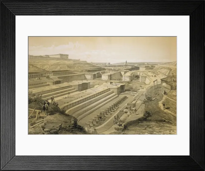 Framed Print : Docks at Sebastopol with ruins of Fort St. Paul Framed Print : Docks at Sebastopol with ruins of Fort St. Paul