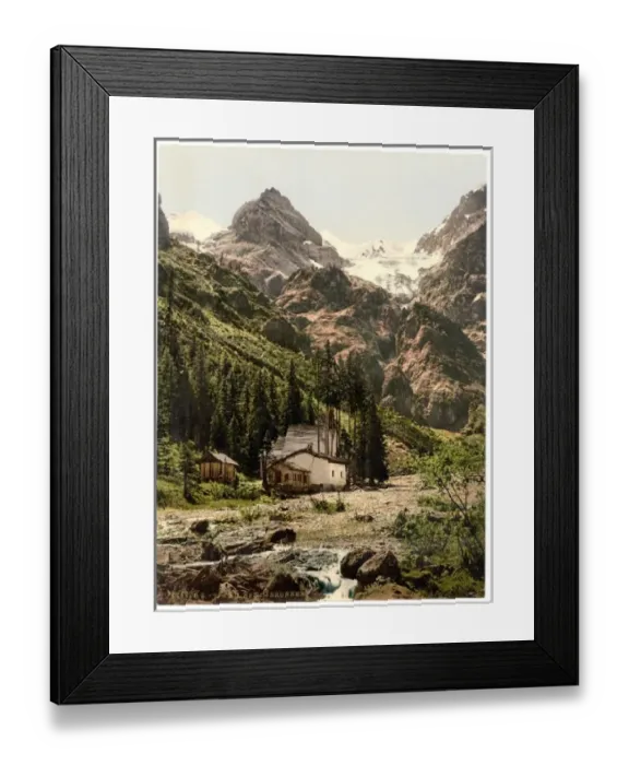 Framed Print : Trafoi, the three mineral water fountains (i. e. Heilige Dre Framed Print : Trafoi, the three mineral water fountains (i. e. Heilige Dre