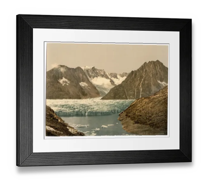 Framed Print : The Marjelensee (7, 700 feet above the sea), Valais, Alps of Framed Print : The Marjelensee (7, 700 feet above the sea), Valais, Alps of