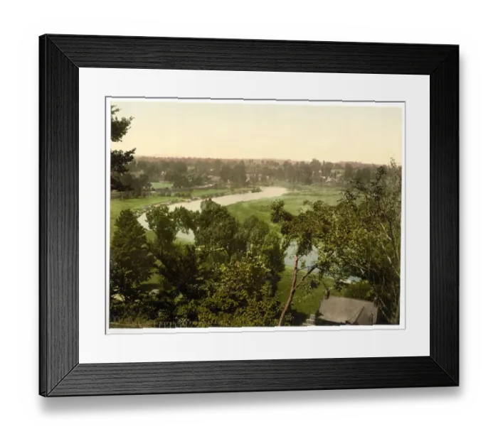 Framed Print : River Wye from Parade, Ross-on-Wye, England Framed Print : River Wye from Parade, Ross-on-Wye, England